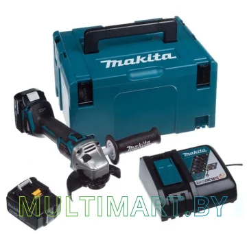 Угловая шлифмашина Makita DGA504RTJ (с 2-мя АКБ, кейс)